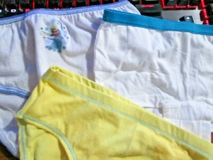 New 3 Cat & Jack + Hanes+Disney Cotton Bikinis Size 6 Princess,NiceYellow&White  - Picture 1 of 8