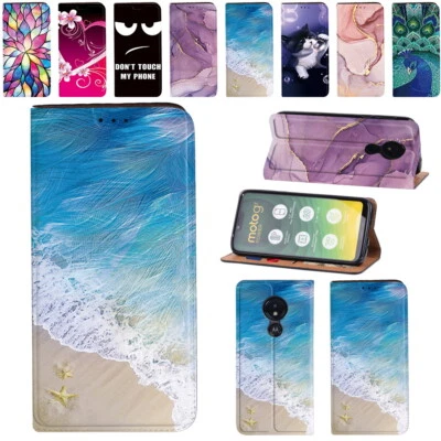 Colorful PU Leather Stand Wallet Case Cover For Motorola Moto G Series Phones - Image 1 of 4
