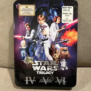 Star Wars Trilogy (DVD,6-Disc,Best Buy Exclusive Tin) NEW Authentic US Release - Imagen 1 de 5