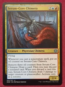 Magic The Gathering PHYREXIA ALL WILL BE ONE SERUM-CORE CHIMERA card MTG - Bild 1 von 2
