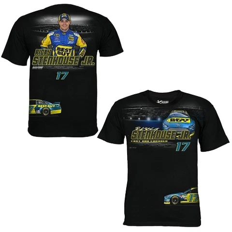 Ricky Stenhouse Jr Chase Authentics #17 Best Buy Camber Tee FREE SHIP! Cover