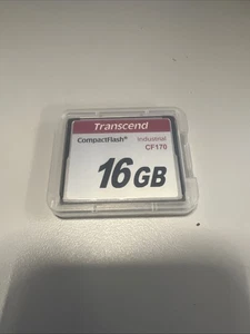NEW! TRANSCEND INDUSTRIAL CF170 16GB COMPACT FLASH MEMORY CARD TS16GCF170 - Picture 1 of 1