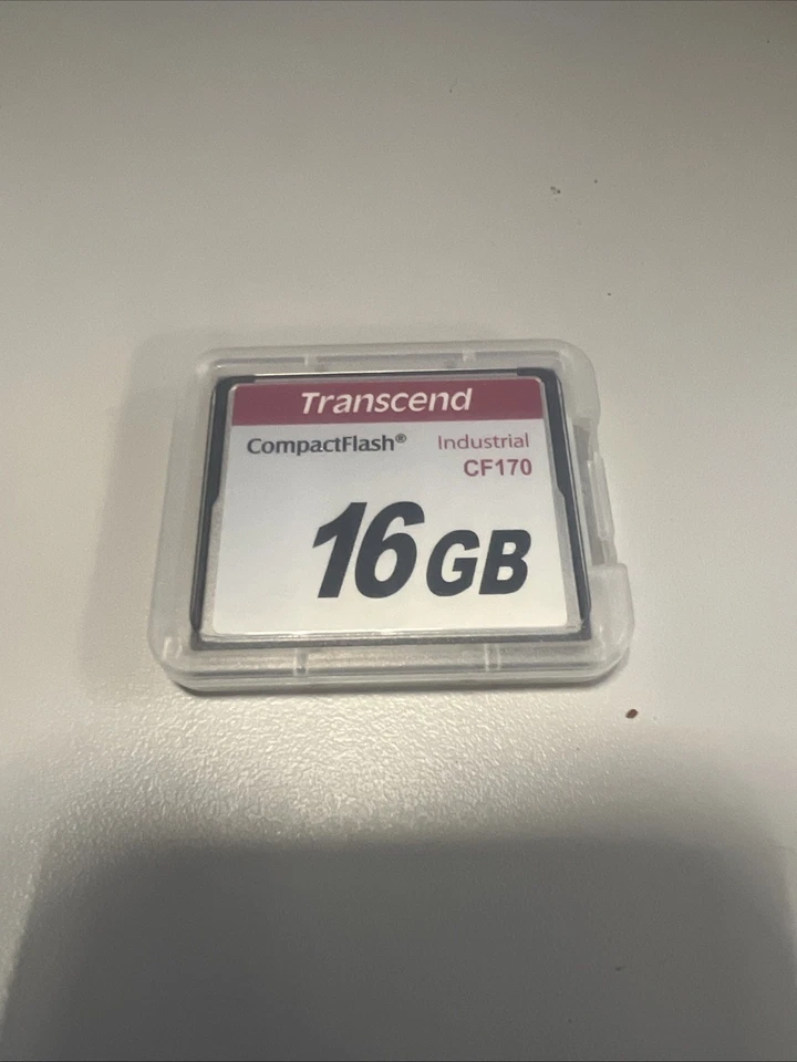 NEW! TRANSCEND INDUSTRIAL CF170 16GB COMPACT FLASH MEMORY CARD TS16GCF170 - Image 1 of 1