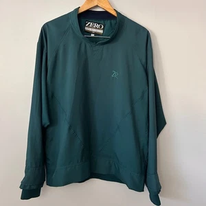 Zero Restriction Mens Large Green Golf Pullover Jacket Lightweight Outerwear USA - Picture 1 of 8