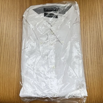 NAUTICA Hombre Blanco Botón Yo Manga Larga Traje Camisa de Vestir 17 32 33 NUEVO Preppy Foto 1 de 3