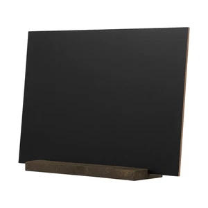 Pequeña pizarra de madera adornos pizarra de mesa con soporte de doble cara - Imagen 1 de 11