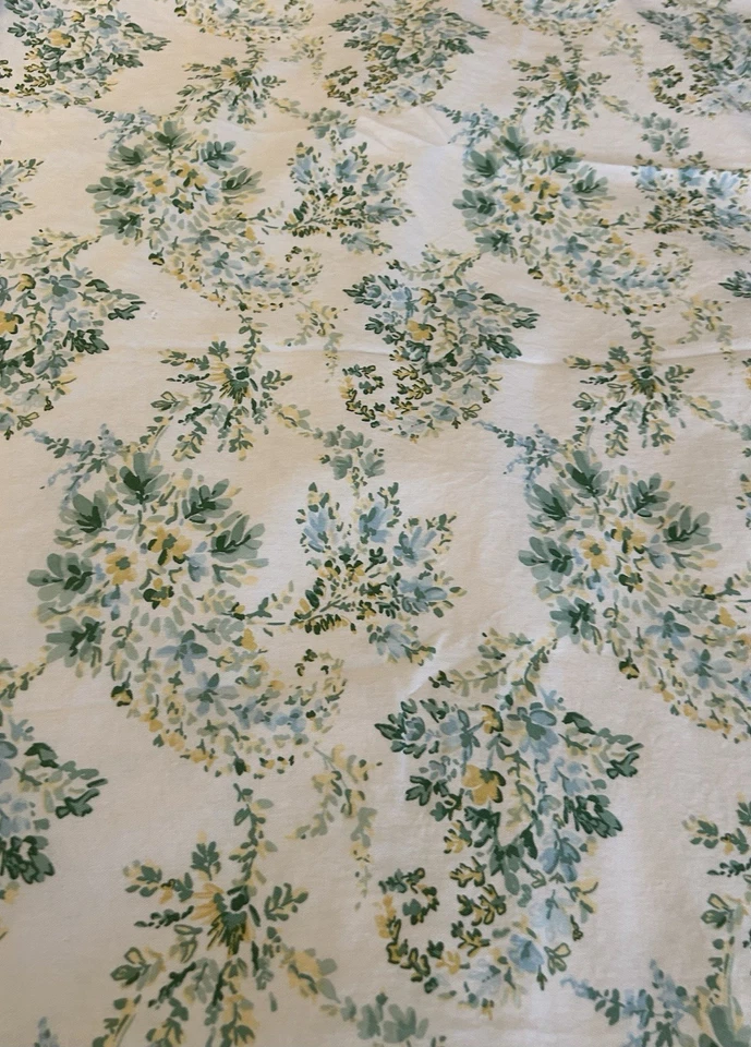 Ralph Lauren Acuarela Floral Cortina de Ducha Azul Verde 100% Algodón 70X72  Foto 1 de 4