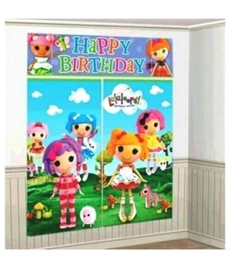 Lalaloopsy Happy Birthday Party Wall Decorating Kit Poster Scene Setter - Image 1 of 4