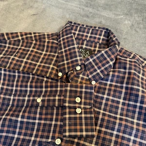 Camicia Jos A Bank Travelers Collection a quadri con bottoni uomo media 100% cotone - Foto 1 di 9