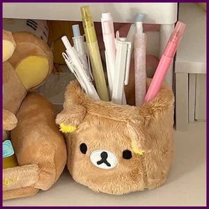 Rilakkuma Peluches Soporte para Lápices Cosméticos Pluma Contenedor Kawaii Accesorios de Escritorio - Imagen 1 de 28