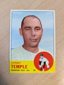 1963 Topps Baseball Houston Colt .45's Johnny Temple Hi Number #576 - Picture 1 of 2