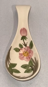 Franciscan Tiffin Desert Rose Spoon Ladle Rest Holder 3818001 Hand-Decorated - Picture 1 of 13