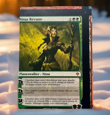 **Nissa Revane Miscut** French Zendikar Magic The Gathering Misaligned MTG - Image 1 of 4