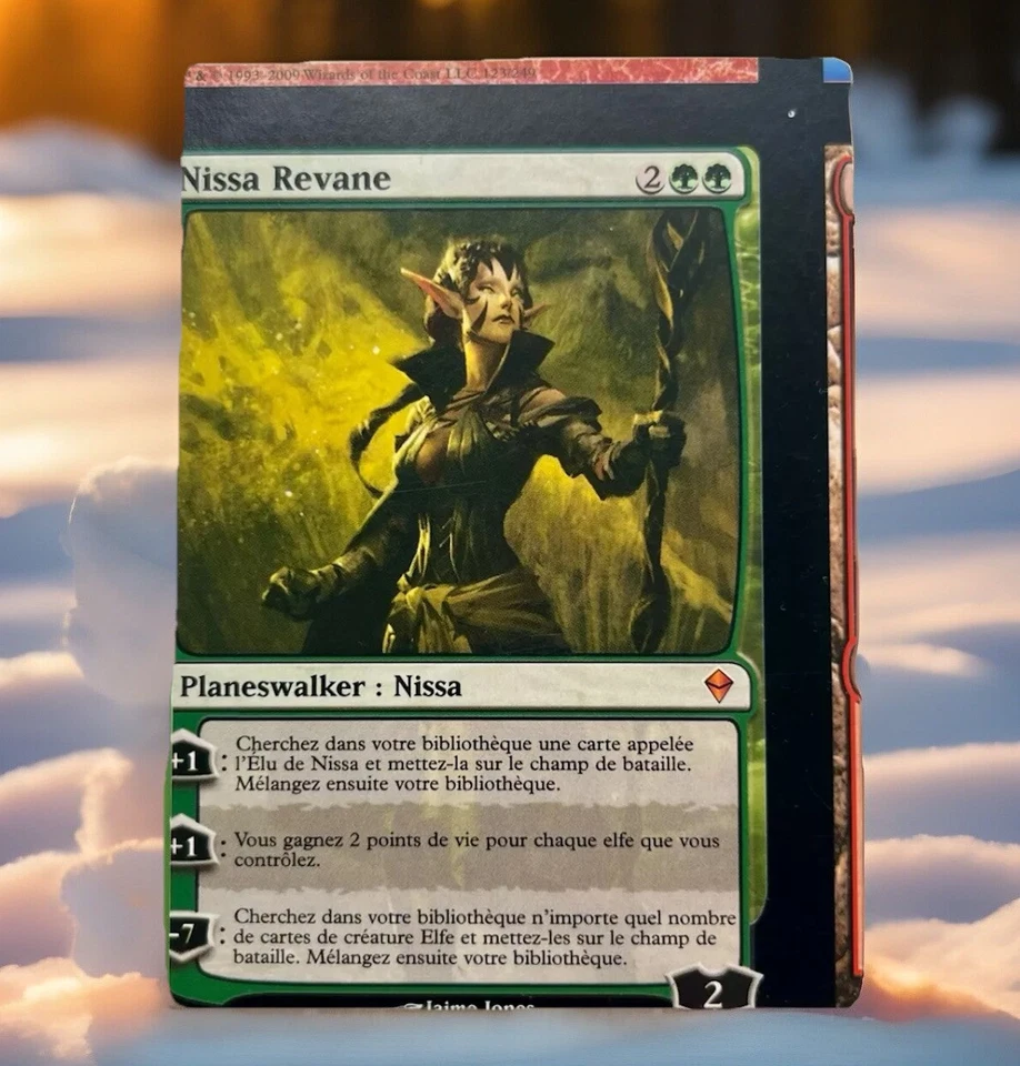 **Nissa Revane Miscut** French Zendikar Magic The Gathering Misaligned MTG - Image 1 of 4