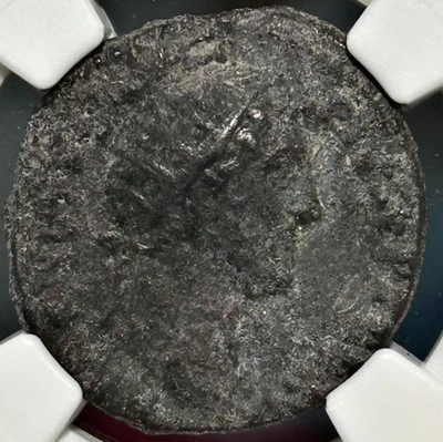 Antoninus Pius AE Dupondius AD 138-161 Salus Snake Altar NGC Ch F - Image 1 of 4