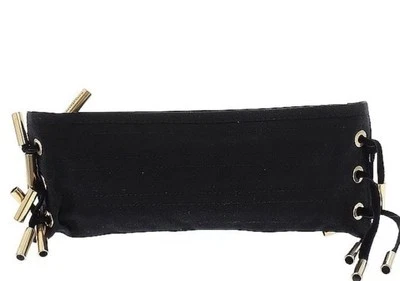 全新 $795 Donna Karan Black Label Collection 手包 中性钱包 黑色 + 盒子 — 第 1/4 张图片