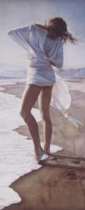 Sexy Niña Offshore Breeze de Steve Hanks Edición Abierta Bellas Artes Estampado en Playa 🙂 - Imagen 1 de 1