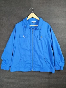 Allison Daley Jacket zip-up Women size 1X 20W casual lightweight polyester blend - Picture 1 of 10