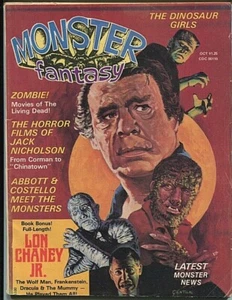 MONSTER FANTASY 4(OCT) FN DINOSAUR GIRLS! 1975 - Picture 1 of 2