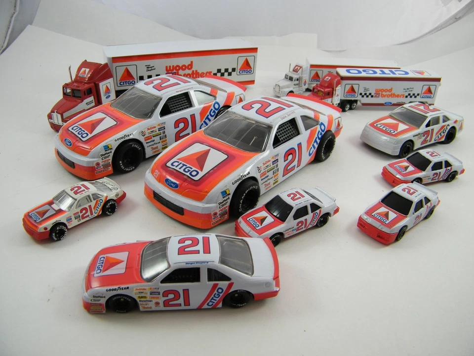 MORGAN SHEPHERD, DALE JARRETT, NEIL BONNETT ~ CITGO #21 ~ TRANSPORTADORES E CARROS - Imagem 1 de 4