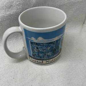 Taza de café té bebidas de las Naciones Unidas recuerdo coleccionable viaje - Imagen 1 de 5