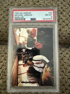 1994 UPPER DECK MICHAEL JORDAN RARE AIR #24 HOF PSA 8 - Picture 1 of 4