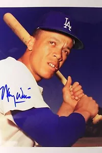 Maury Wills (d.2022) LA Dodgers 1962 NL MVP Autographed 8x10 Signed Photo JSA - Picture 1 of 4