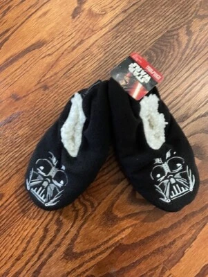 Носки тапочки Star Wars Kids для мальчиков девочек Darth Vader Fuzzy Babba размер 8-13 - Изображение 1 из 4