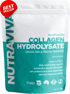 Grass Fed Collagen Hydrolysate Powder 450G Natural Protein Supplement - Picture 1 of 12