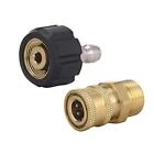 Pressure Washer Adapter Set Quick Connect Gun To Wand 22 14Mm To 1/4 Inch