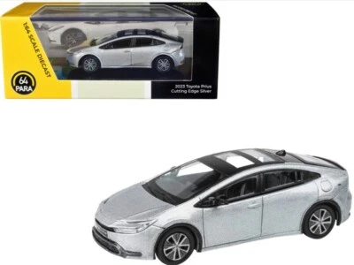 1/64 Toyota Prius Cutting Edge Silver 2023 Diecast Model Car By Paragon PA-55601 - Image 1 of 4