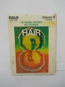 1968 Hair - Original Broadway Cast Recording Stereo 8-Track Cartridge RCA Sealed - Imagen 1 de 4