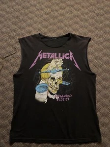 Vintage 90’s Metallica damage justice tour shirt Croped - Bild 1 von 8