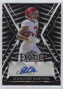 2023 Leaf Exotic Zebra Crystal /9 Jermaine Burton #BA-JB1 Auto