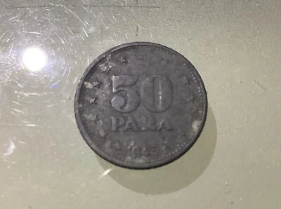 Yugoslavia 50 Para 1945 Circulated - Image 1 of 2
