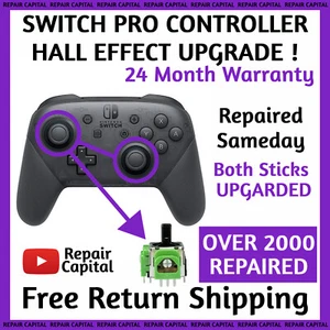 Switch Pro Controller Hall Effect Upgrade Service Replacement Service 🎮🎮 - Picture 1 of 1
