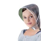Plastic Rain Wind Cap Bonnet Hair Hood Hat