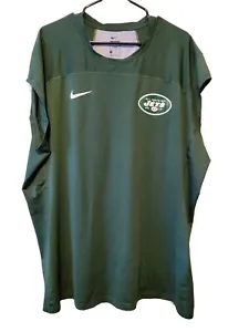 New York Jets Green Nike Pro Hypercool Fitted  Sleeveless Jersey Shirt sz 3XL - Picture 1 of 6