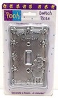 Disney Winnie The Pooh Light Switch Plate Silver Metal,  Hardware,  Vintage, New