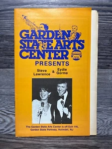 STEVE LAWRENCE & EYDIE GORME, PROGRAM, AUGUST 1984, GARDEN STATE ARTS CENTER - Picture 1 of 7