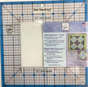 JUNE TAILOR #JT-743 GET SQUARED RULER 8 1/2" x 8 1/2" - Picture 1 of 2