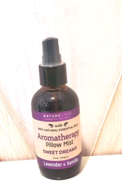NATURE LOVE Aromatherapy Pillow Spray Mist Lavender & Vanilla 4oz Sweet Dreams - Image 1 of 2