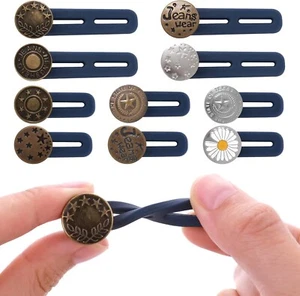 Pants Expander Button Jeans Waist Extender Men Women Collars Cuff Button 10 Pack - Picture 1 of 7