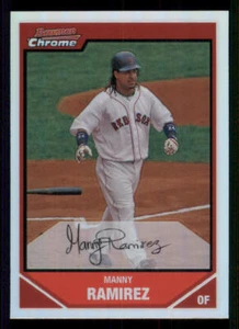2007 Bowman Chrome Refractors #65 Manny Ramirez - Picture 1 of 2