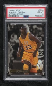 1993-94 Classic Draft Picks Special Bonus Shaquille O'Neal #SB20 PSA 8 HOF