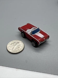 Small Micro Machine Plastic 1963 Ford Thunder Bird Convertible in Red & White - Picture 1 of 5
