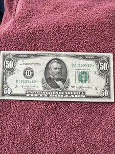 $50.00 (bill) Star note - Picture 1 of 4