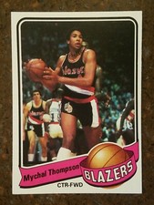 1979-80 Topps #63 MYCHAL THOMPSON NRMT+ Rookie RC  Klay's Dad