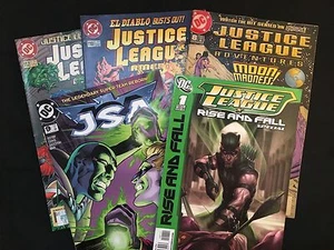 Justice League: The Rise And Fall Special 1 Shot Plus  4 Other JLA / JSA  Comics - Picture 1 of 12