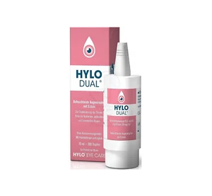 10 X HYLO DUAL Lubricant Eye Drops with Ectoin Ursapharm - Picture 1 of 4